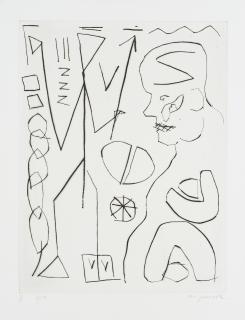 AR Penck - Bahnreisender.