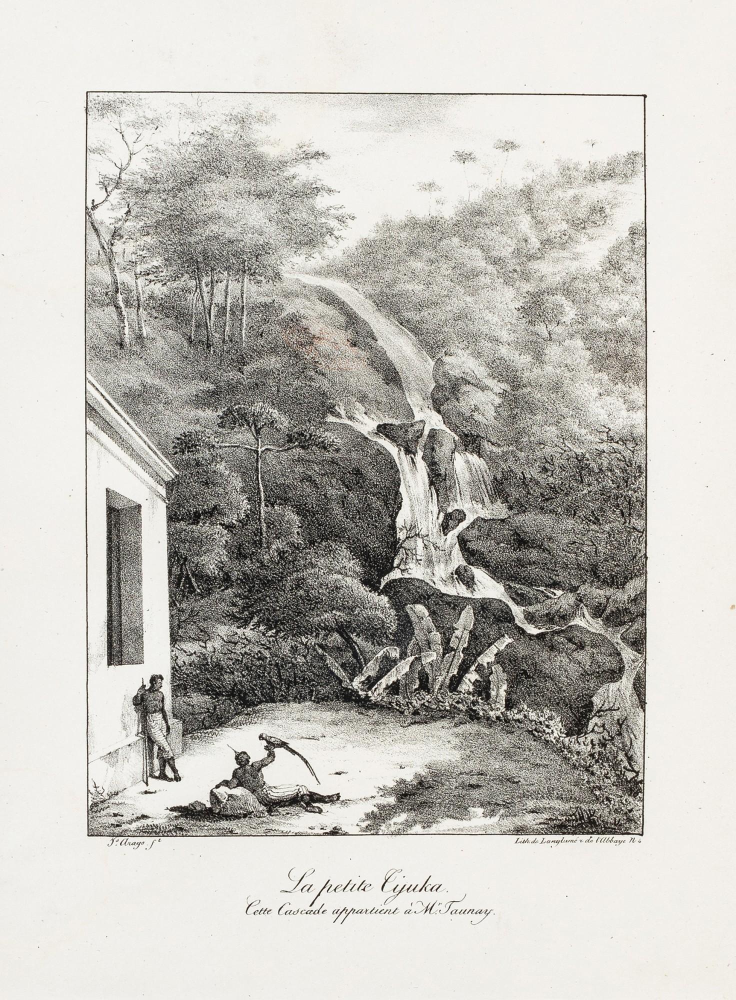 Arago, Jacques Étienne - Ensemble de 10 gravures.