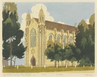 Archibald Bertram Webb - The Chapel Of St. Mary And St. George, The Grammar School, Guildford, W.A., C.1931