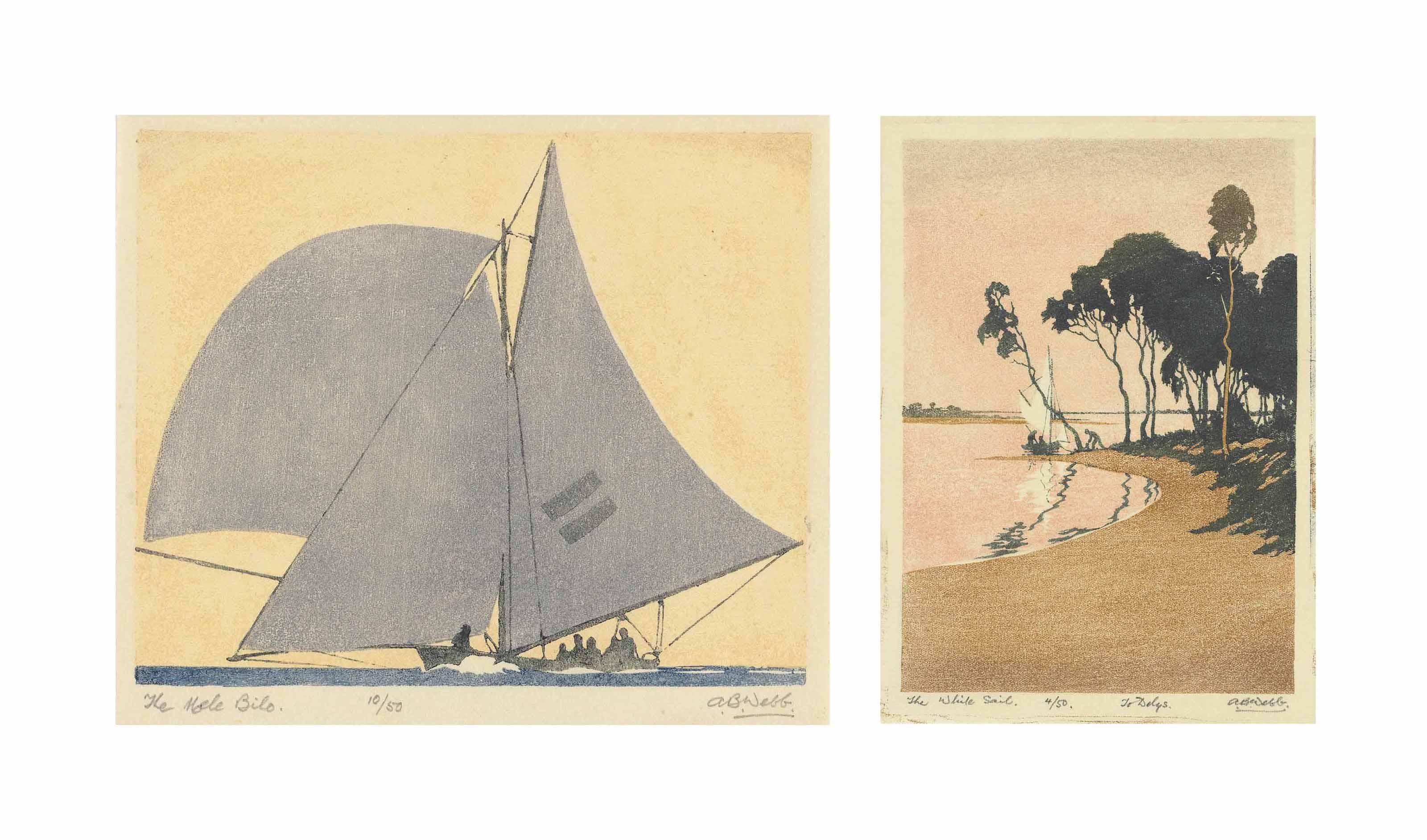 Archibald Bertram Webb - The White Sail, C.1921-1934; And The Mele Bilo (I), C.1924