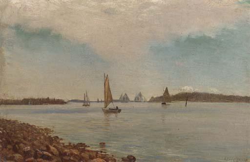 Archibald Cary Smith - Sailing on the lake