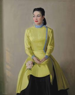 Archibald George Barnes, R.I, R.O.I., R.P. - The yellow kimono