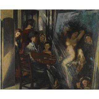 Archibald Mcglashan, R.S.A. - Studio Interior