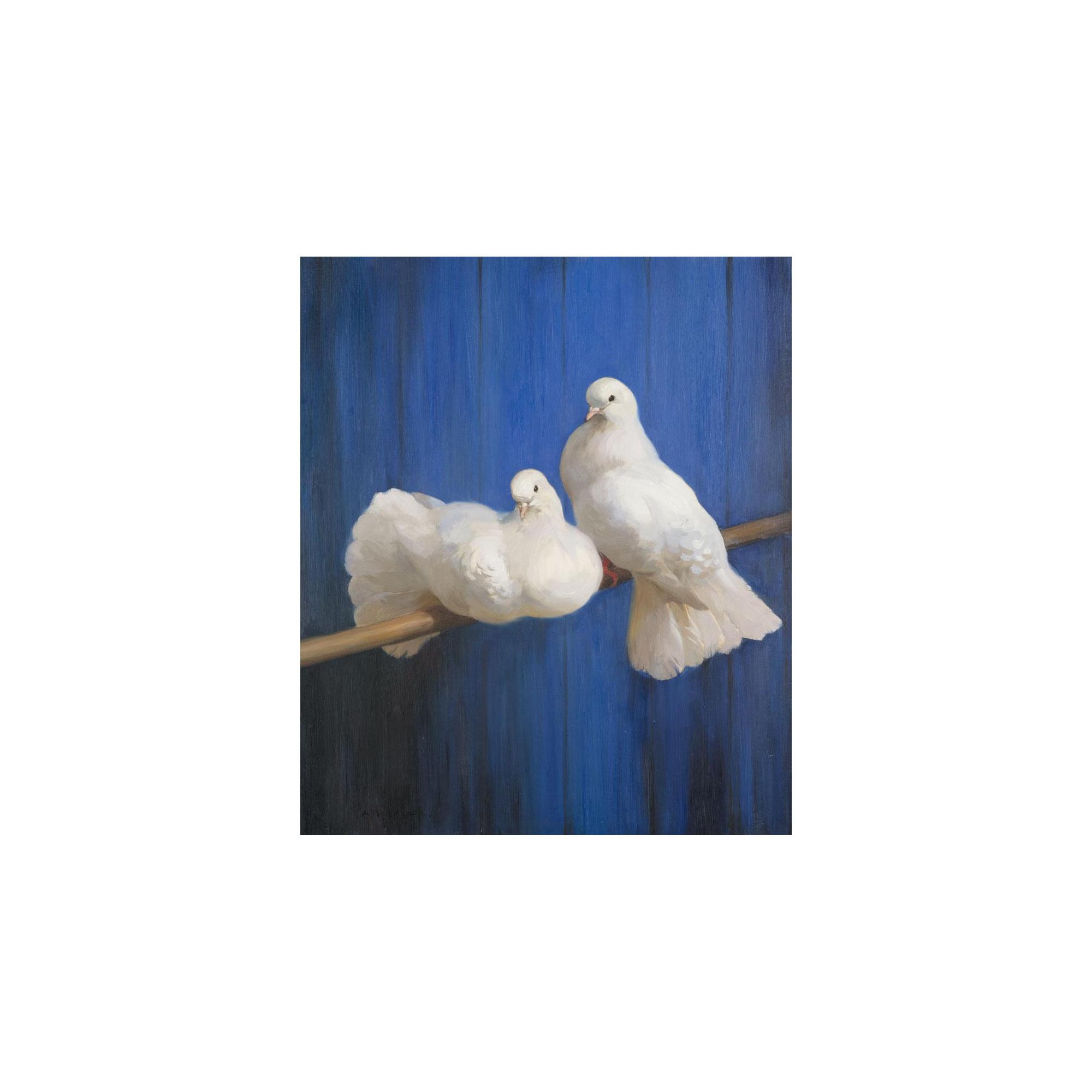 Archibald Russell Watson Allan R.S.A. - Fantail Doves