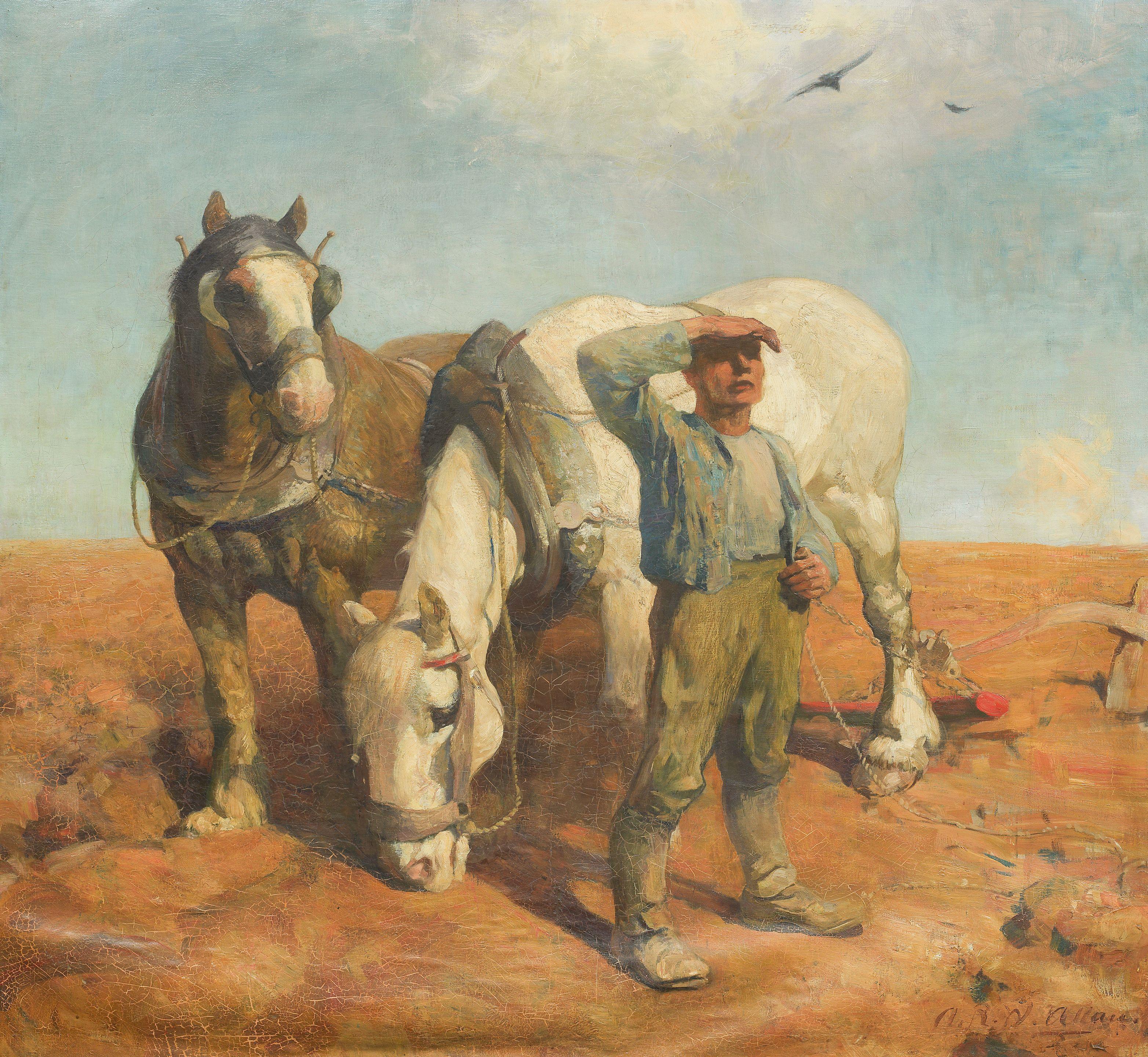 Archibald Russell Watson Allan RSA - The Aeroplane