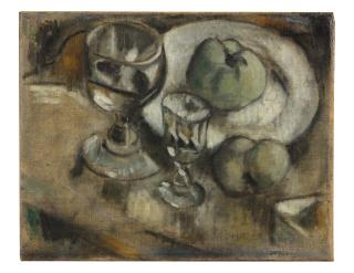 Ardengo Soffici - Mele e bicchieri (Mele cotogne)