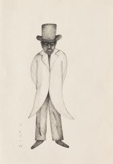 Ardeshir Mohasses - Untitled (Man With Top Hat)