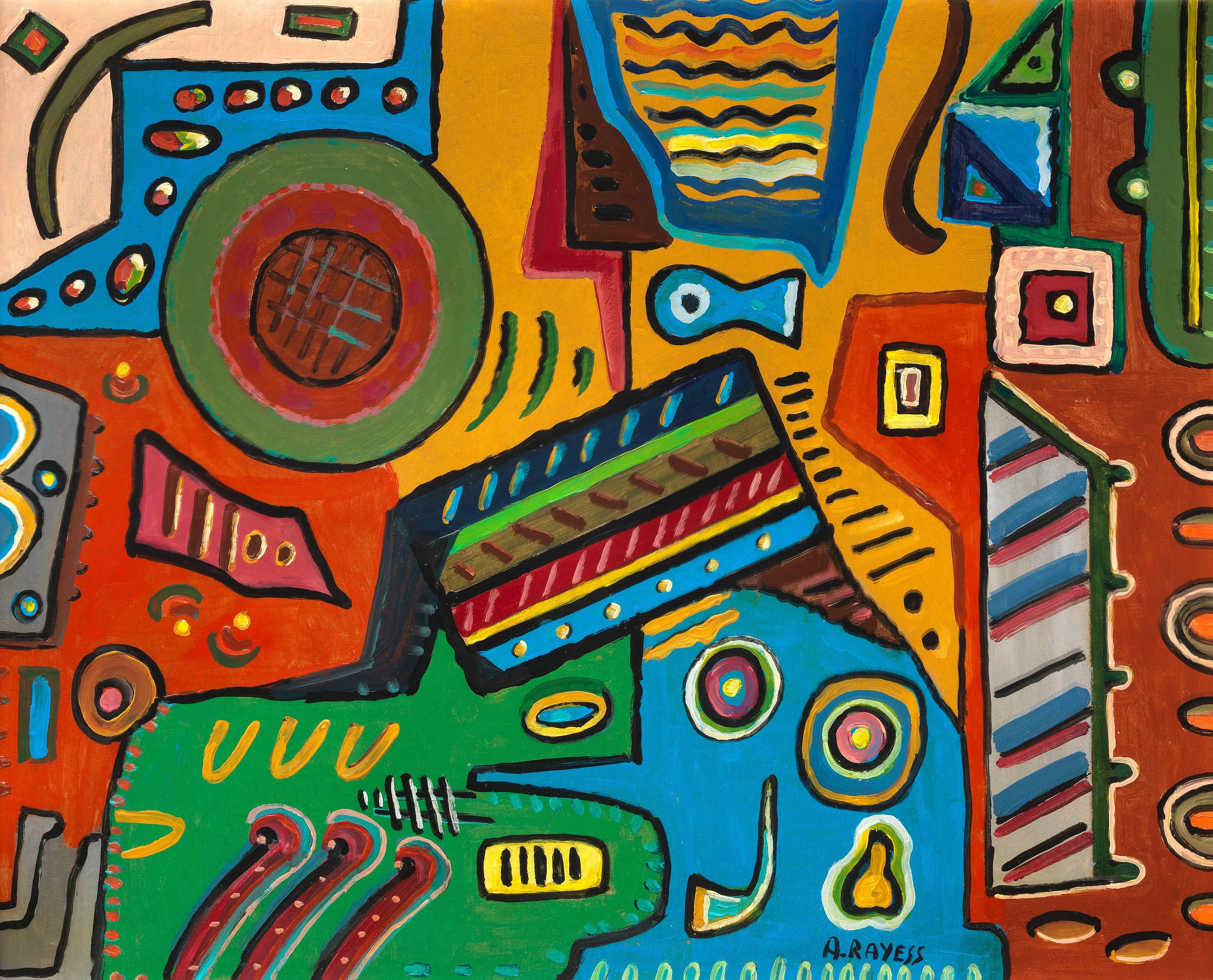 Aref Al Rayyes - Composizione Astratta