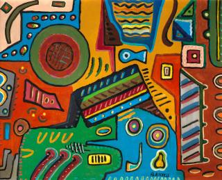 Aref Al Rayyes - Composizione Astratta