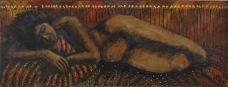 Aref El Rayess - Lebanese reclining Nude