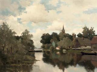 Arend Jan van Driesten - Kaagdorp seen from the Kaag