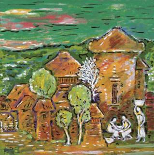 Arie Smit - A house in the village