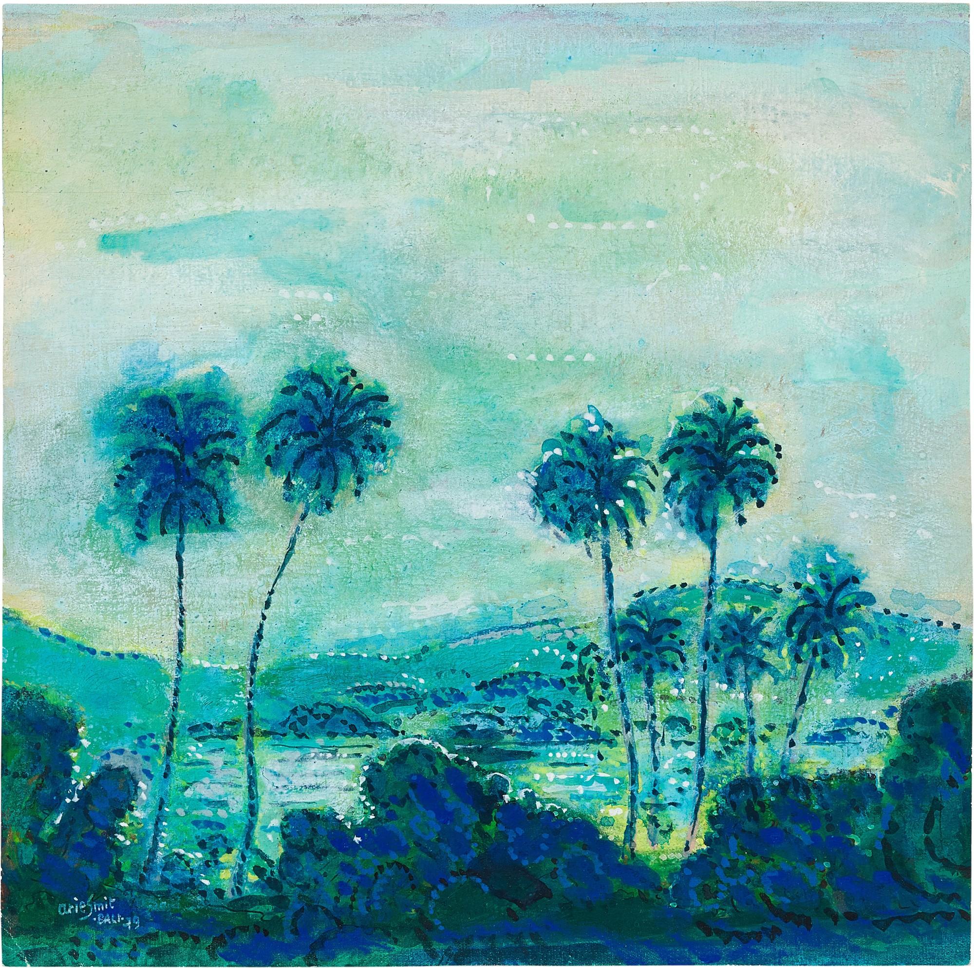 Arie Smit - Coconut Trees in a Landscape
