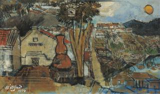 Arie Smit - Kelenteng di Bandung (Temple in Bandung)