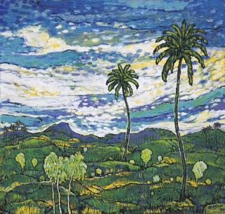 Arie Smit - Landscape, Hills And Trees