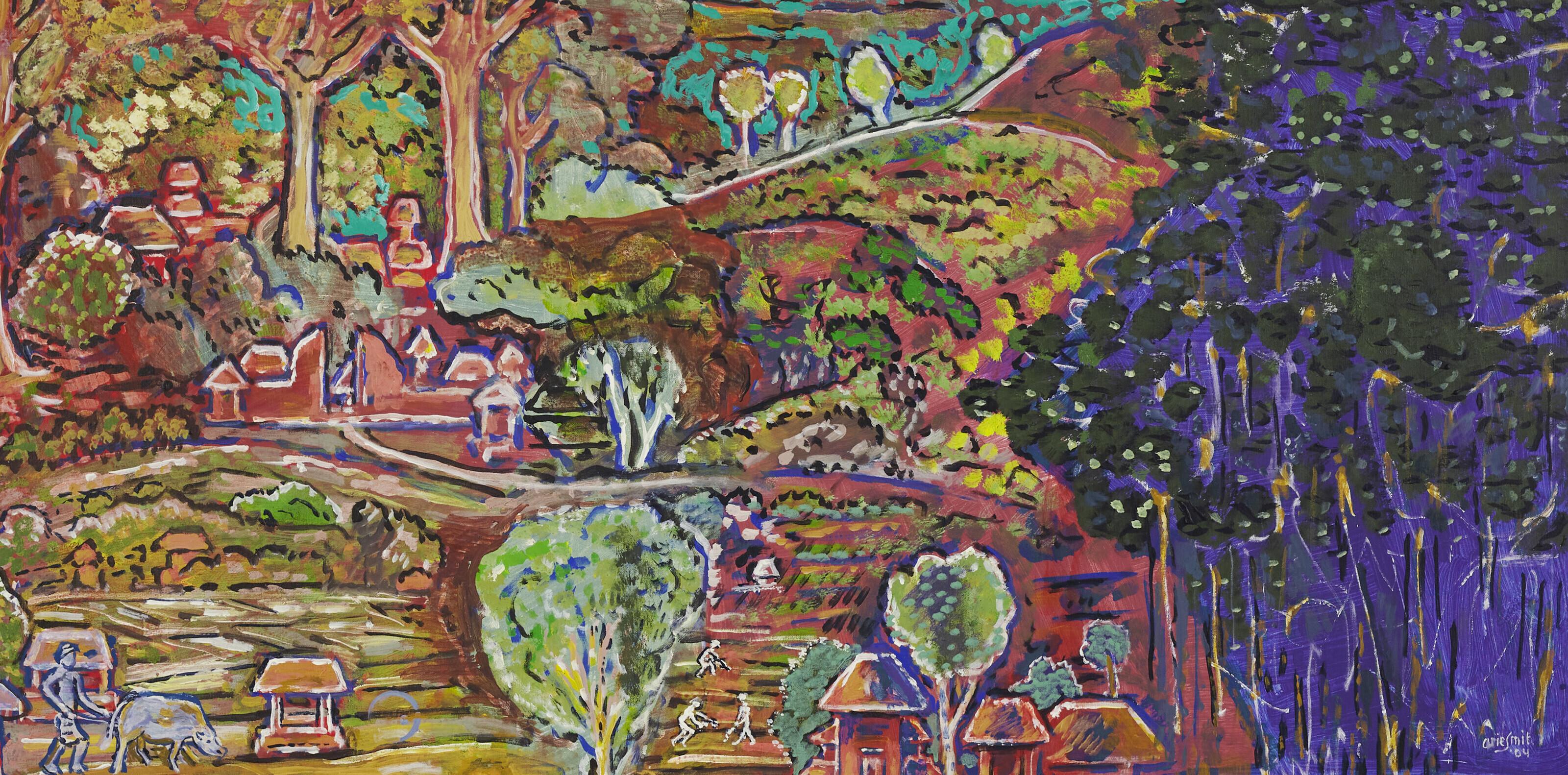 Arie Smit - Landscape in Hill-Country