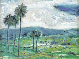 Arie Smit - Landscape In North Of Bali