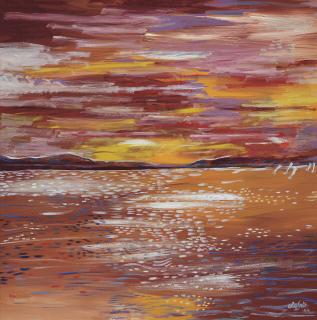 Arie Smit - Red Sky and Sea