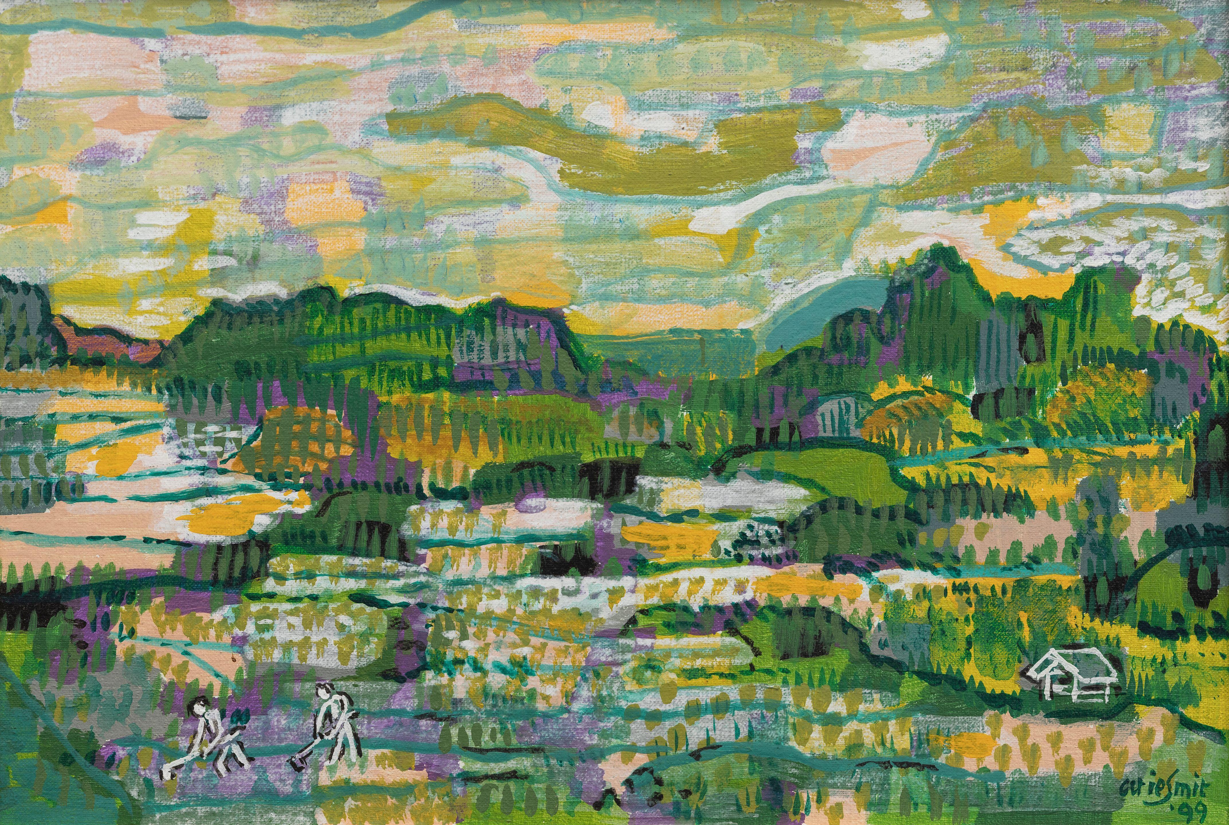 Arie Smit - Ricefields in Bali