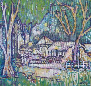 Arie Smit - Sehabis Hujan di Pura Dalem, Bangli (After the Rain in Dalem Temple, Bangli, Bali)