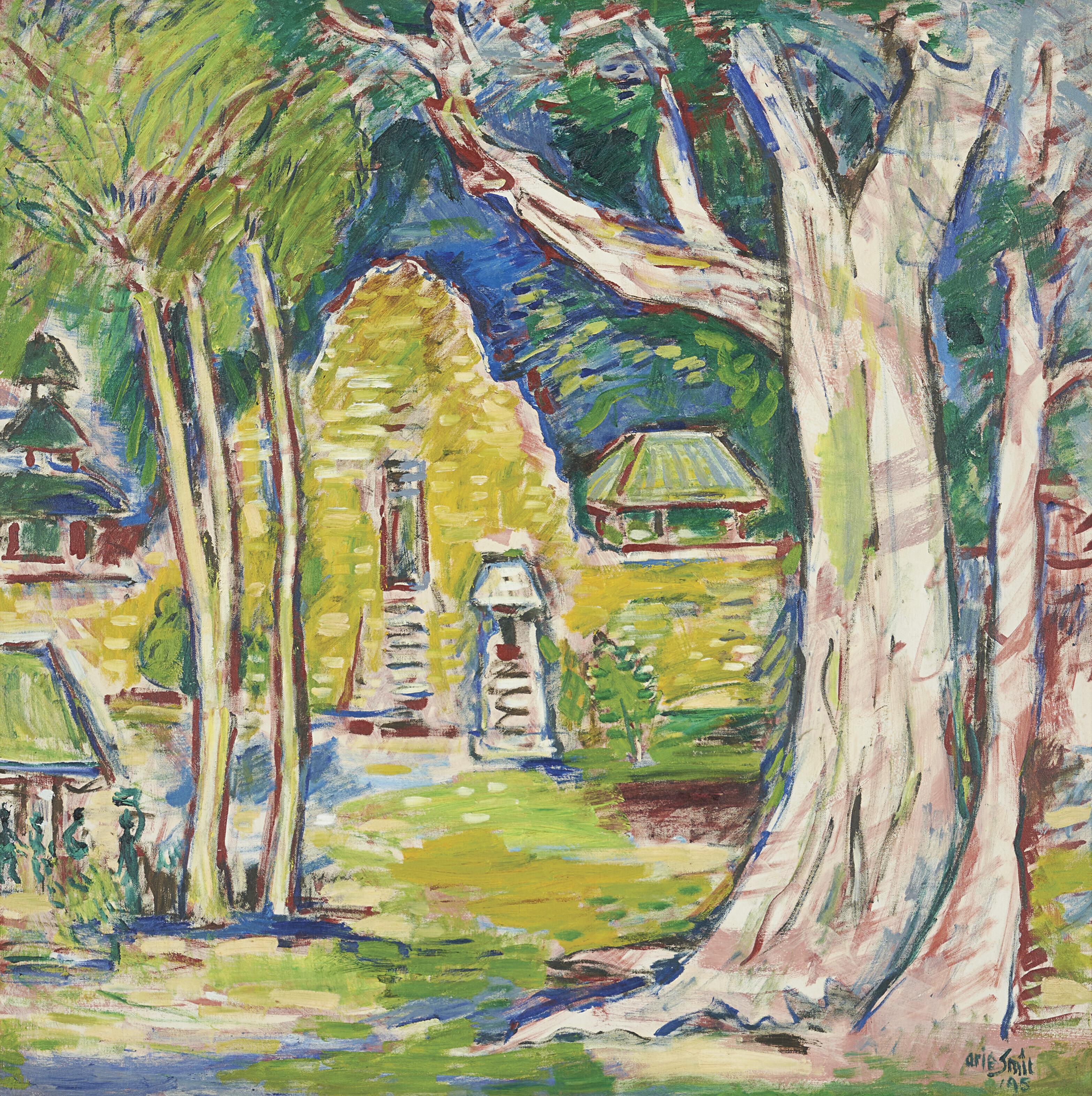 Arie Smit - Temple and White Tree