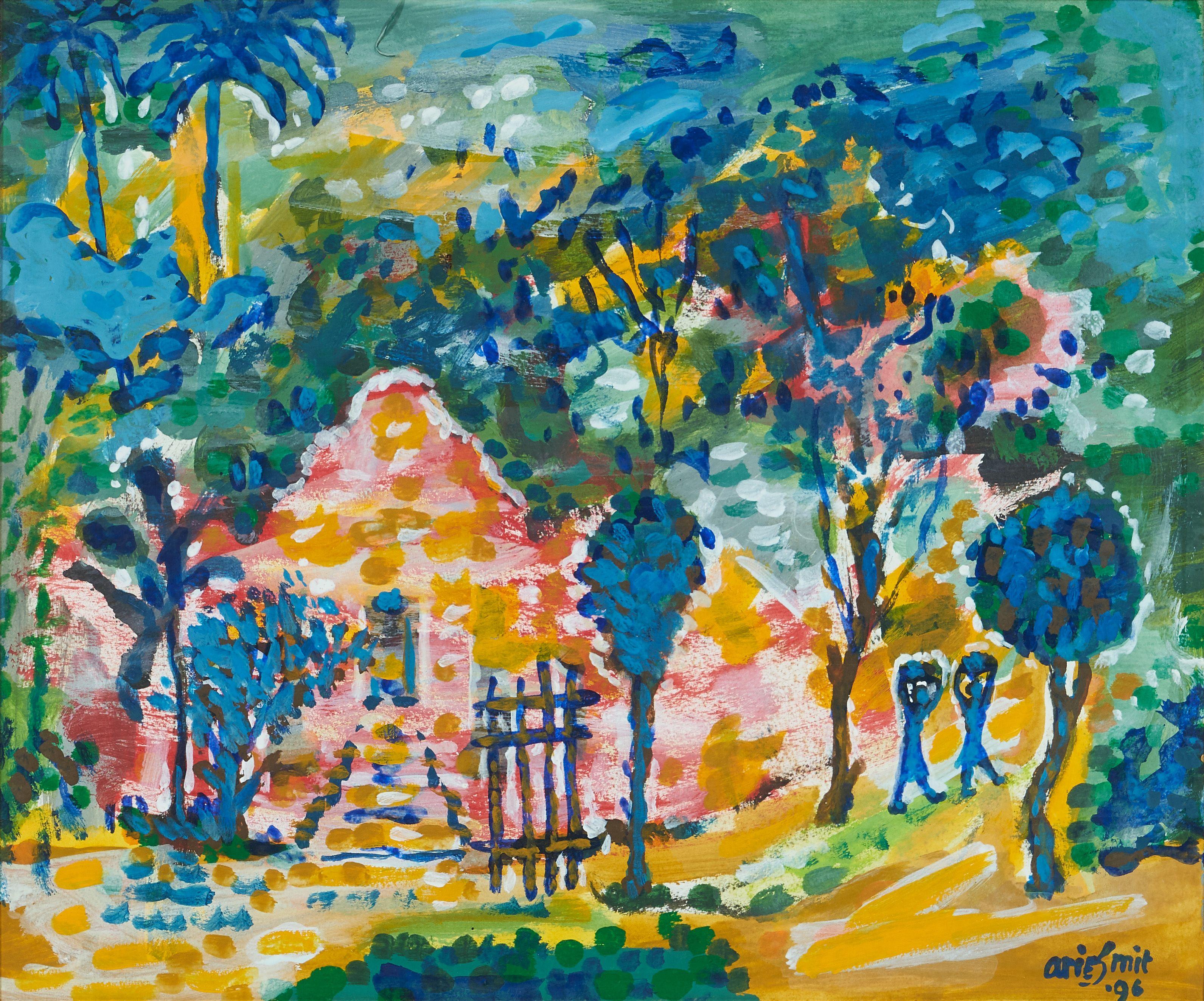 Arie Smit - Two Girls Returning from the Market