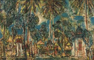 Arie Smit - Village Of Blega, Bali