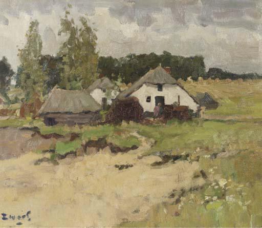 Arie Zwart - Farmhouses in summer