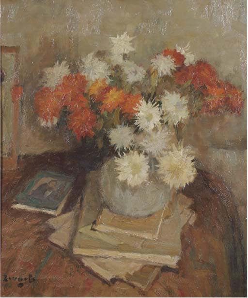 Arie Zwart - Flowers in a vase