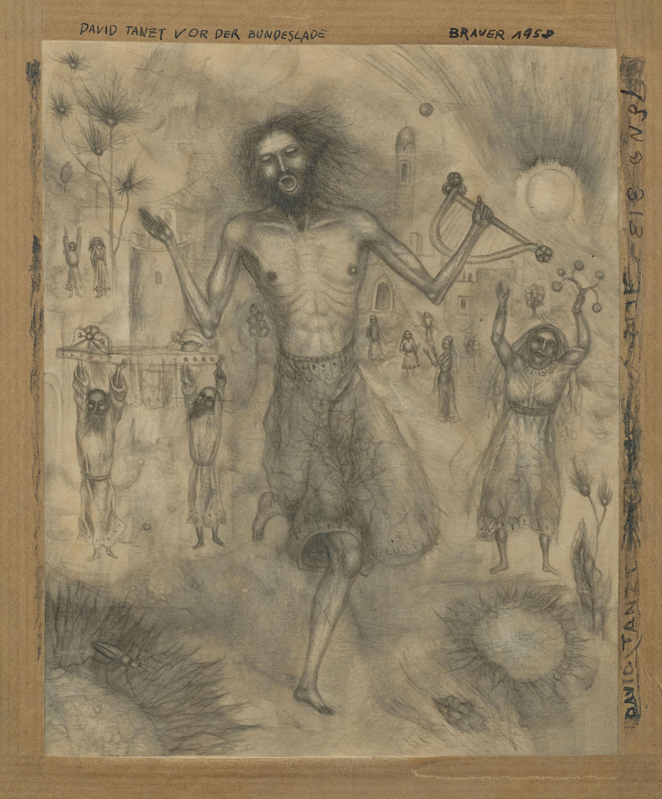 Arik Brauer - David tanzt vor der Bundeslade