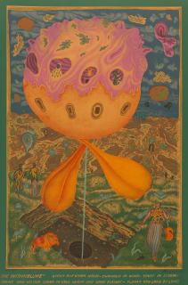 Arik Brauer - Folge von 7 Bll.: Morgenrot – Morgengrau