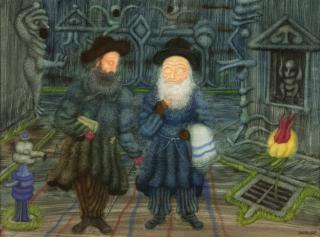 Arik Brauer - „In bösen Gassen“.