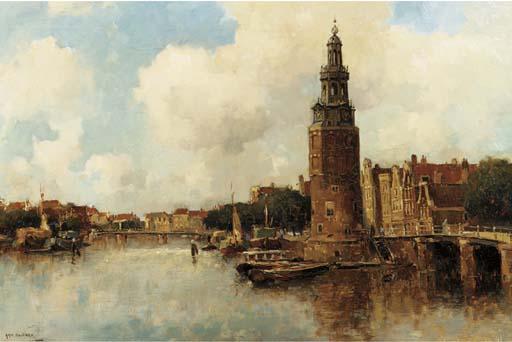 Aris Knikker - Montelbaanstoren aan de oude Schans