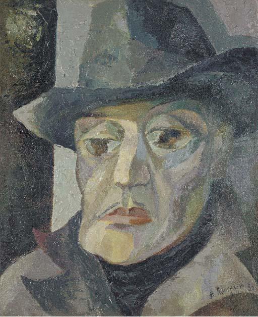 Aristarkh Vasil\'Evich Lentulov - Portrait Of A Man Wearing A Hat
