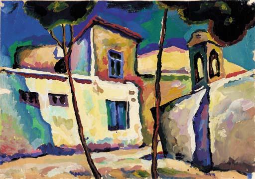 Aristarkh Vasil\'evich Lentulov - Summer - the Trees by the House