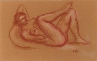 Aristide Maillol - A reclining female nude
