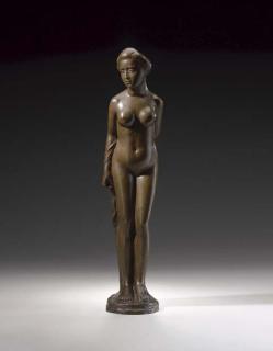 Aristide Maillol - Baigneuse Debout, Drapée Sur Le Bras Droit