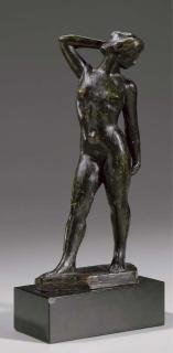 Aristide Maillol - Baigneuse Debout Se Coiffant, Le Coude Levé