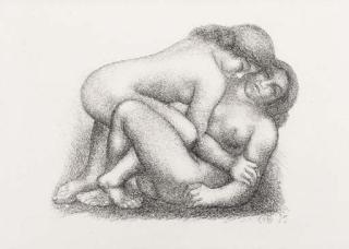Aristide Maillol - Deux Femmes s\'Entreignant (Guerrin 288)