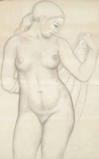 Aristide Maillol - Dina de face, étude pour \