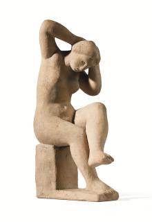 Aristide Maillol - Femme Assise Se Coiffant