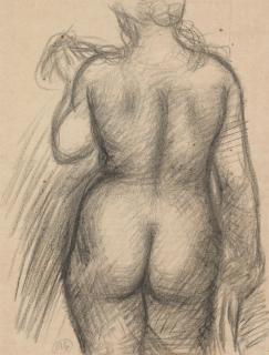 Aristide Maillol - Femme au foulard, vue de dos