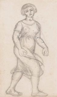 Aristide Maillol - Femme habillée en transparence