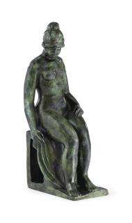 Aristide Maillol - Grande femme assise au socle ajouré