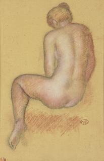Aristide Maillol - Nu assis (vu de dos)