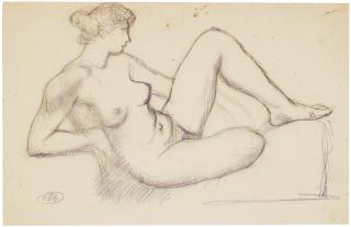 Aristide Maillol - Nu de profil accoudé