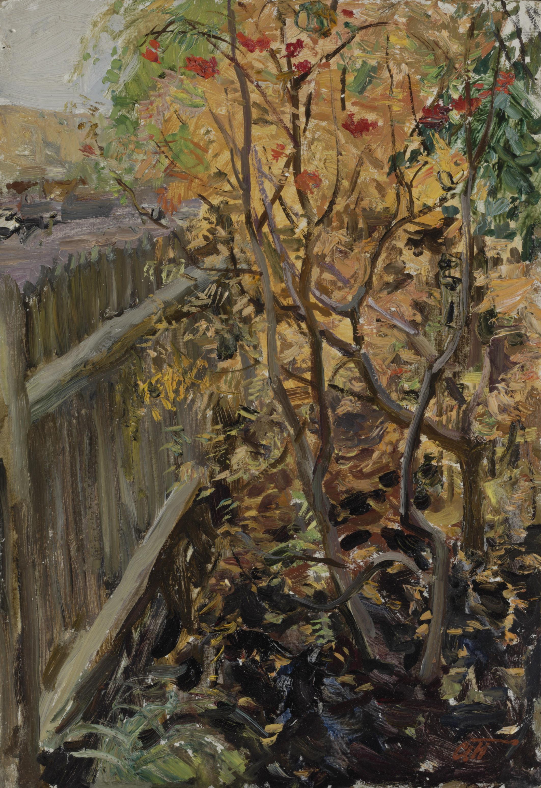 Arkadii Plastov - An ash tree in autumn