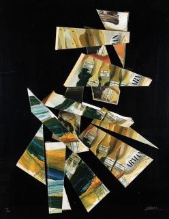 Arman Fernandez - Sliced book jacket collage of Arman monographe