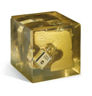 Arman - Accumulationsigned And Dated 68, Resin And Bronze Varnish Bottles