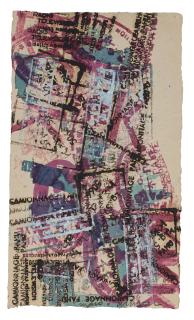 Arman - Cachets (marron, rouge, vert, blanc)